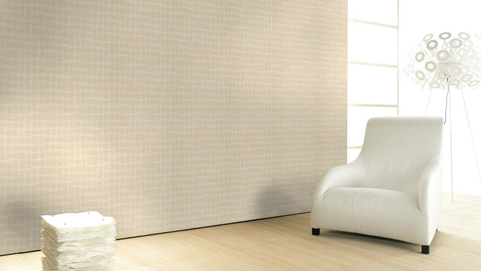 Cream Graphic Non-Woven Wallpaper- Marburg 56107