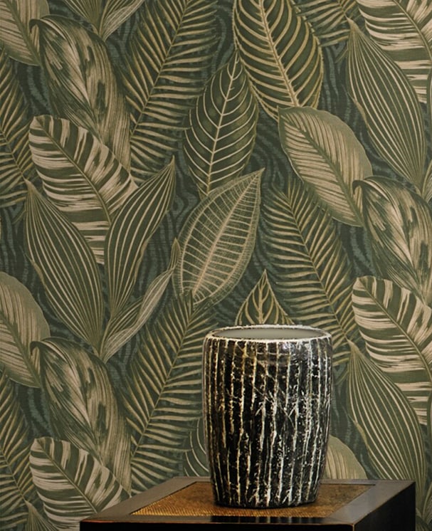 African Queen Leaf Wallpaper- Rasch 751826