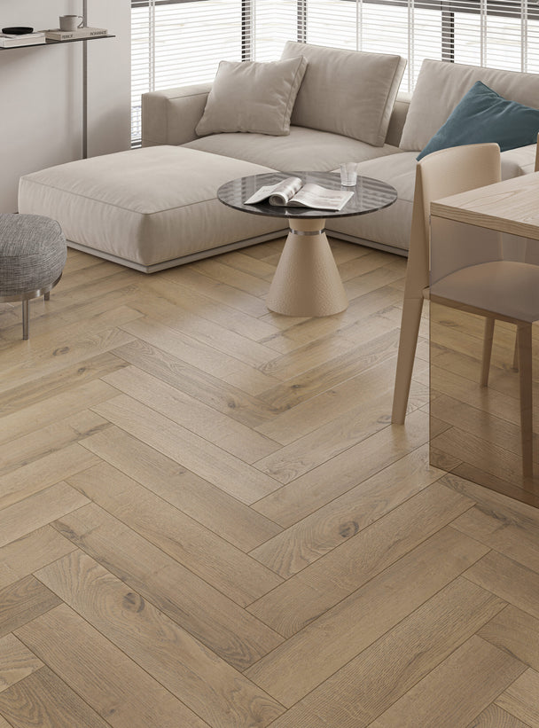 Beige Oak Herringbone - €19.95 sq yd. 2.29 sq yd per pack. Price per pack below