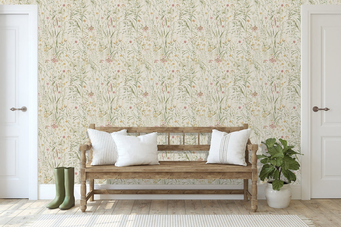 Grandeco Life Free Flower Neutral A74501