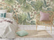 Retreat Tropical Floral Wallpaper Pink Beige - Belgravia Decor 54447