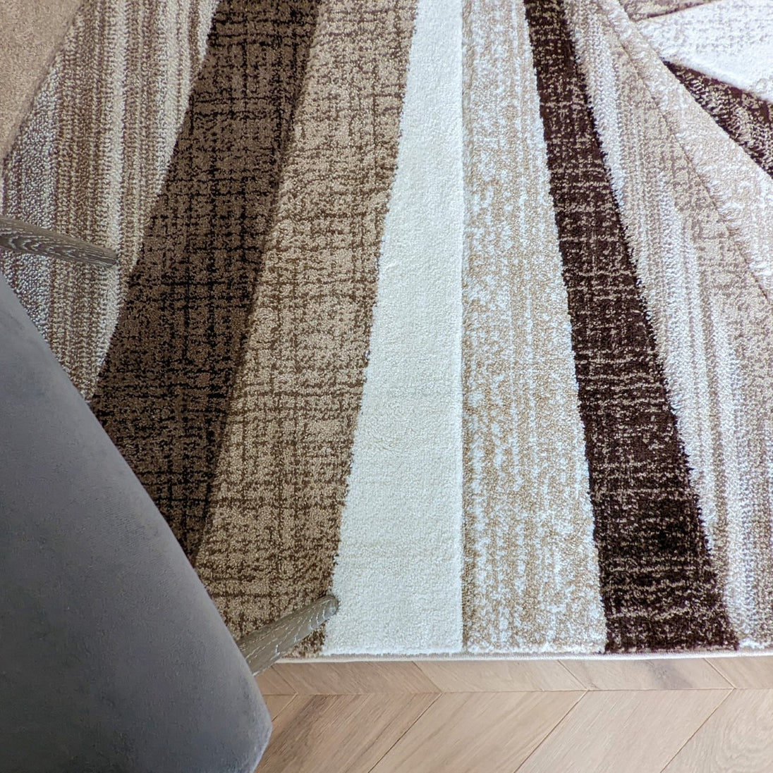Brown and Cream Dashed Waves  - Boston