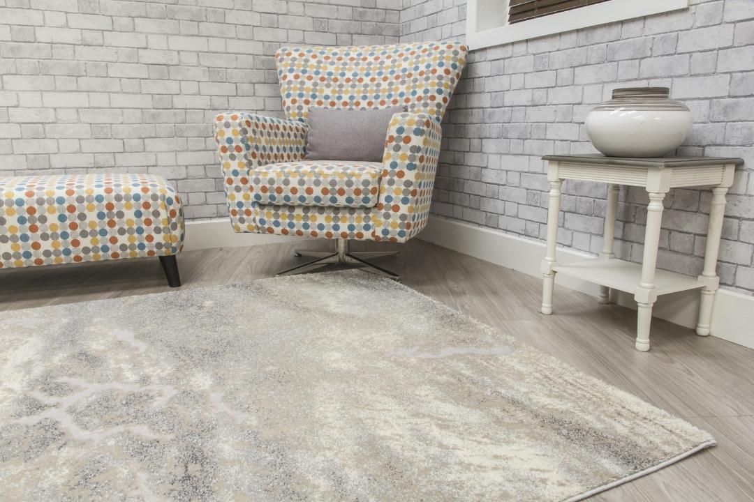 Neutral Abstract Callisto Rug