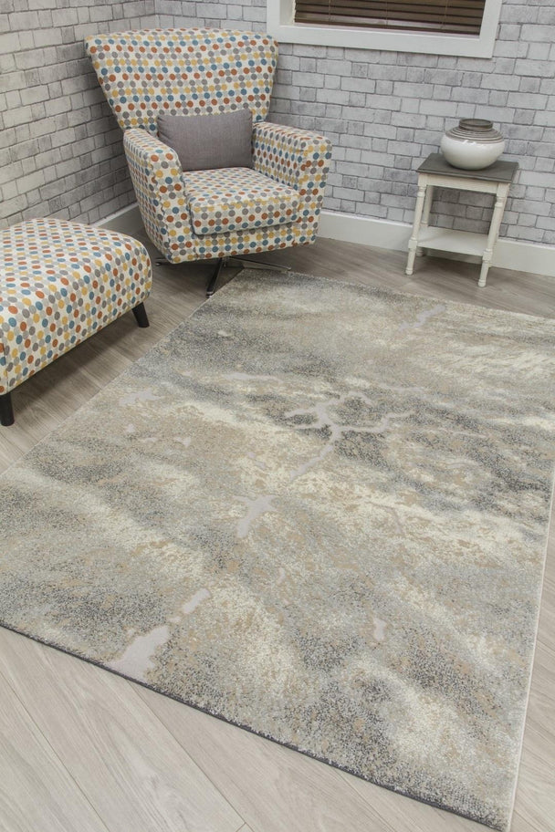 Neutral Abstract Callisto Rug