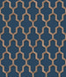 Geometric Copper/Navy