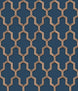 Geometric Copper/Navy