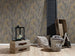 Non Woven Metallic Feather Wallpaper