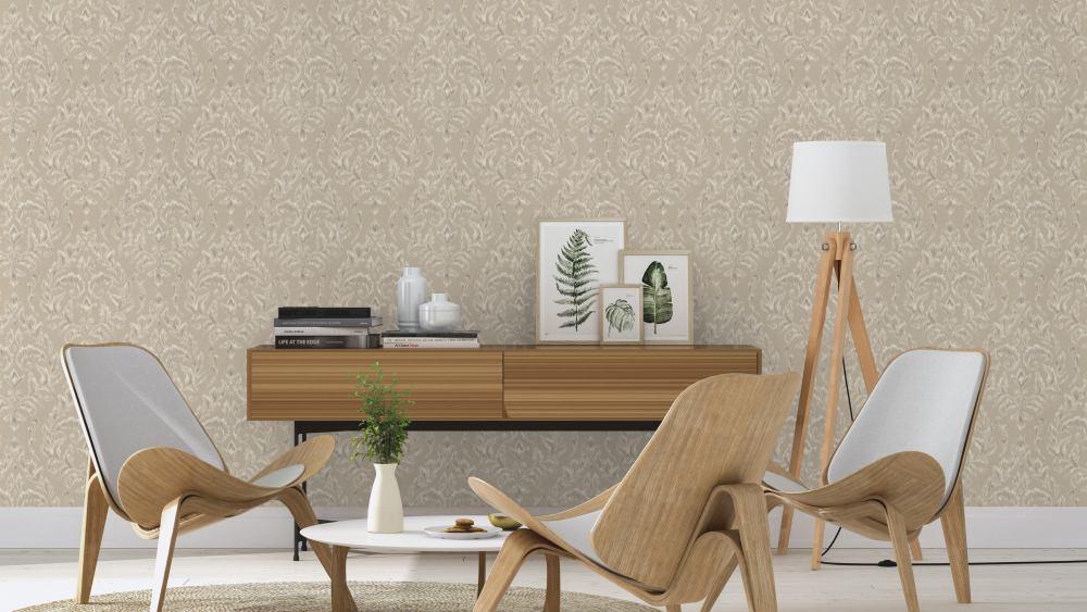 Grey Florentine Vintage Wallpaper by Rasch 449921