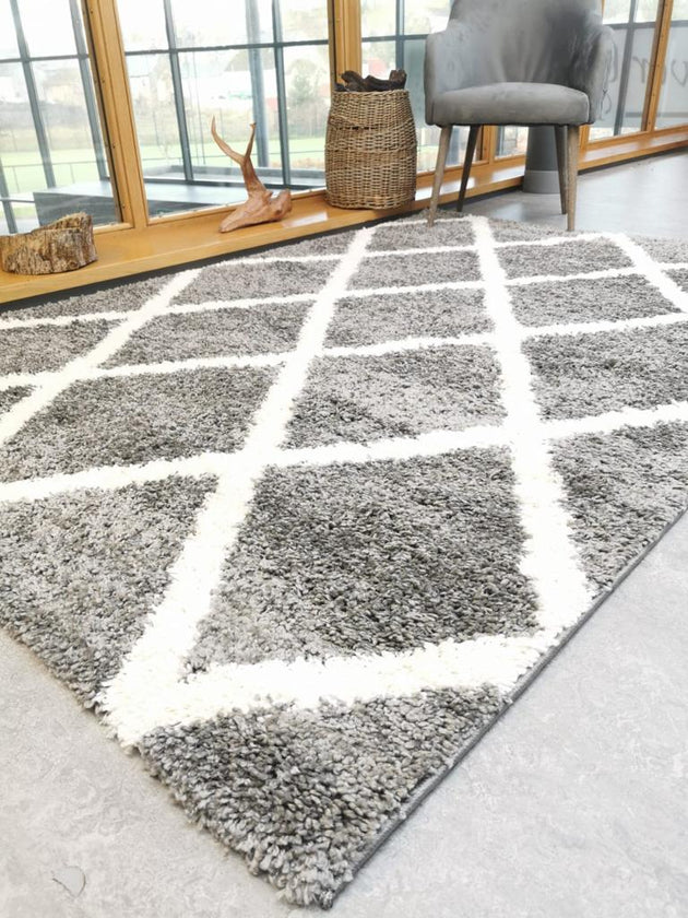 Oslo- Grey Trellis