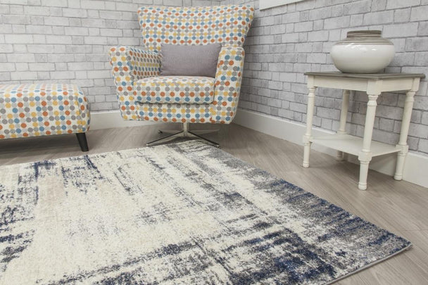 Navy Abstract Callisto Rug