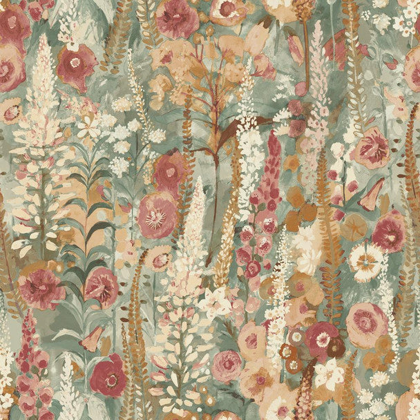 Delphinium Floral Textured Vinyl Wallpaper - A74603