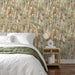 Delphinium Floral Textured Vinyl Wallpaper - A74603