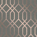 Quartz Trellis Geometric Silver & Champagne Wallpaper- Fine Decor FD42307