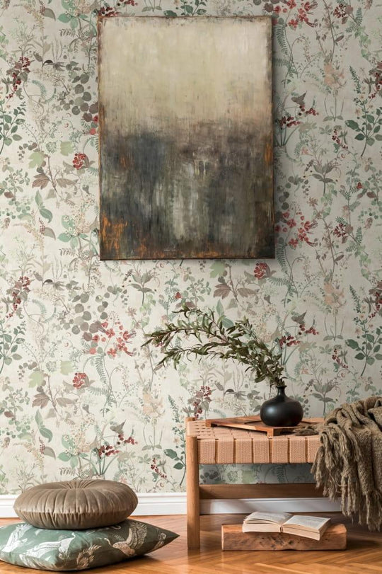 Warm Wildflower Wallpaper - 38825-2 Battle of Style by A.S. Creation