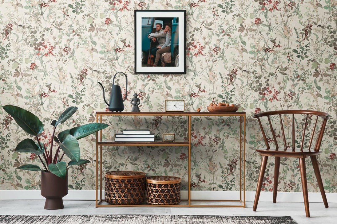 Warm Wildflower Wallpaper - 38825-2 Battle of Style by A.S. Creation